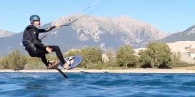 Kitefoil au lac de Serre Ponçon